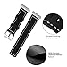 Hotodeal Band Compatible Fitbit Ionic Genuine Leather Bands, Classic Leather Replacement Accessory Strap Smart Watch, Women Men Small Large Black