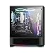darkFlash T20 ATX Mid-Tower Desktop Computer Gaming Case USB 3.0 Ports Tempered Glass Windows with 1pcs 120mm LED Rainbow Fan Pre-Installed (Black)