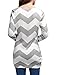 Allegra K Woman Zig-Zag Pattern Knitted Loose Tunic Shirt Grey White M