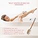 Shower Brush Dry Skin Body Brush Dry Brush with Rubber Anti-Skid Cover for Women Men&Elders Back Scrubber Natural Soft Bristles Detachable Long Bamboo Handle Bath Brush Let Skin Glowing