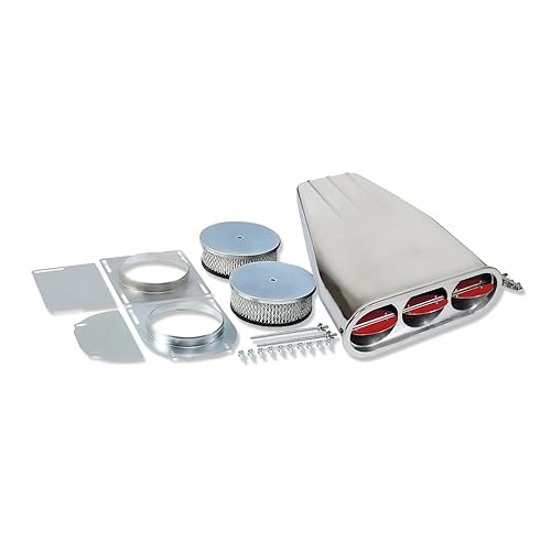 DEMOTOR PERFORMANCE Polished Bug Catcher Hood Scoop For Single/Dual