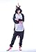 Adult Unicorn Onesie Animal Costume (XL(177-185CM), Black Unicorn)