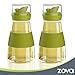 MR.SIGA zova Clear Glass Cruet Bottle with Double Pour Spout and Lid for Kitchen, Restaurant, Set of 2, 7.5 oz/220 ml