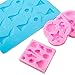 BAKHUK Seashell Mermaid Tail Mold, 4 Pack Silicone Fondant Mold for Decorating Ice, Chocolate, Candy, Sugar, Jelly, etc.