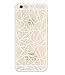 iPhone 6 Case, DECO FAIRY® Protective Case Bumper[Scratch-Resistant] [Perfect Fit] Translucent Silicone Clear Case Gel Cover for Apple iPhone 6 (Abstraction Outline White Transparent iPhone 6 4.7)