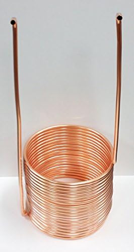 Quick Chill Home Brew Copper Immersion Wort Chiller, 50' X 3/8"