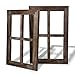 Cade Rustic Wall Decor Window Barnwood Frames -Farmhouse Decoration for Bedroom, Living Room, Bathroom, Kitchen, Office and More (2, 11X15.8 inch) primary