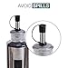 Salt and Pepper Shakers & Vinegar and Olive Oil Dispensers for the Kitchen - Airtight Glass Condiment Jars & Refillable Bottles for Cooking - 4 Pc Set Covered in Elegant Protective Stainless Steel