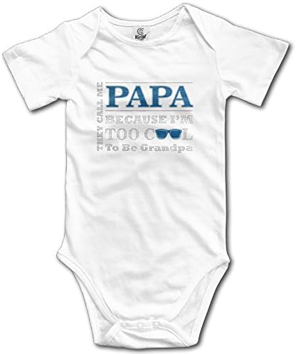 Mssoiil Funny They Call Me Papa Because I'm Too Cool To Be Grandpa!Gift Unisex Fashion Jumpsuits Baby Onesie