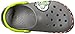 Crocs Unisex Crocband FL Buzz Lights Clog K, Slate Grey, 2 M US Little Kid