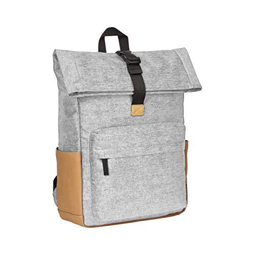 Amazon Basics AntiTheft Roll Top Backpack Gray Pricepulse