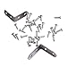 Accessbuy Heavy Duty Non-Mortise Bed Rail Bracket Bed Rail Fasteners Set of 4 (AC024)