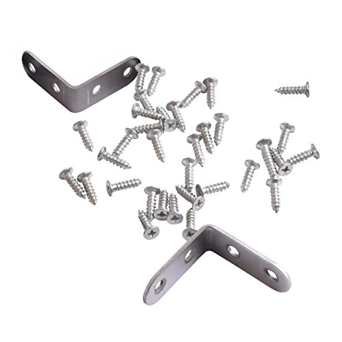 2 Accessbuy+10+pack+Stainless+Brackets+40mm40mm16mm