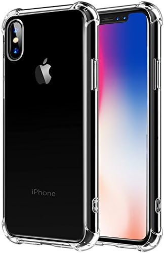 iPhone X Case,AUSCREZICON Ultra Clear TPU [Air Cushion] Shockproof,Slim,Anti Scratch,Screen&amp;Camera Protection Case for iPhone X