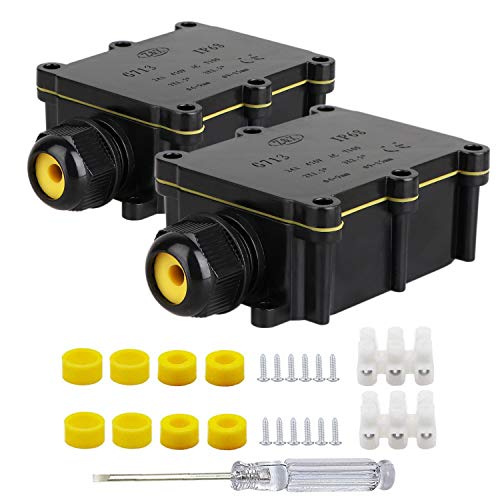 Waterproof IP68 External Junction Box, 2 Way Plug Line M20 Coaxial