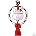 Japanese Lucky Cat Charm, Feng Shui Lucky Cat Ceramic Pendant Charm Hanging for Wealth Fortune