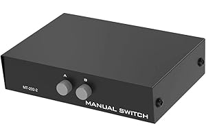 OLurkthu -232 2 Kinds of Way Serial 9pin Switch Manual Sharing in 1 Out