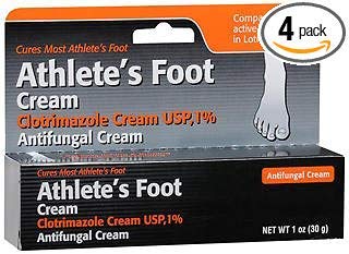 Taro Clotrimazole Antifungal Cream USP 1% – 1 oz, Pack of 4