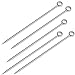 20 Pieces Stainless Steel Cocktail Picks Appetizer Pick Fruit Stick Toothpicks 4.3 Inch with Circle Ring Head Style