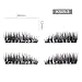 BONNIE CHOICE Triple 3 Magnetic False Eyelashes No Glue, 0.2mm Ultra Thin Magnet Lightweight & Easy to Wear Best 3D Full Eyes Reusable Eyelashes Extensions With Applicator (4 PCS/1 Pair + 1 Tweezers)