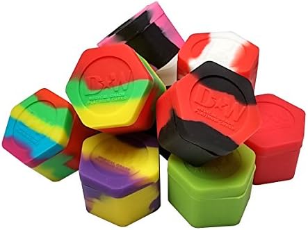 15 Ultimate Honeycomb Mix Non-Stick Silicone Kitchen Container Jars + 4" Wax Carving Tool Set