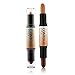 Highlighter Contouring Bronzer 3D Face Makeup Double-ended 2 in 1 Contour Stick Concealer Full Cover Blemish,0.14oz