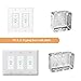 Micmi Smart Switch, WiFi Light Switch in-Wall Compatible with Amazon Alexa Google Home, Timing Function, Suit for 1/2/3/4 Gang Switch Box, Neutral Wire Required (1 Gang Smart Touch Switch 4pack)