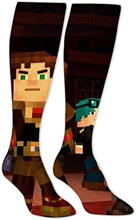 Knee-High Socks Dan-TDM Warrior Crew Socks Colorful Printed Compression Socks