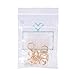 NBEADS 10 Pcs Cubic Zirconia Crown Beads, 24K Gold Plated Brass Micro Pave King Crown Spacer Beads Bracelet Connector Charm Beads for DIY Jewelry Making Crafts Design
