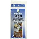 Fabric & Garden Staples Commercial Grade Attaches Landscape Fabric, Netting, and Outdoor Lighting to Soil (4.5 inches x 1 inch) 14 Gauge Garden Staple, 10 Staples