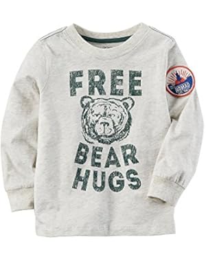 Baby Boys' Long Sleeve Free Bear Hugs Graphic Tee