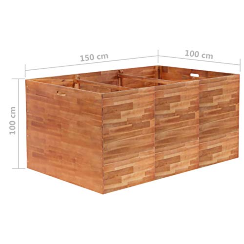 Festnight- Garten Pflanzgefäß | Terrasse Hochbeet | Holz Pflanzbeet | Pflanzkübel | Pflanzkasten | Akazienholz Mehrere… – Bild 5