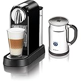 Nespresso Citiz Espresso Maker with Aeroccino Plus Milk Frother, Black