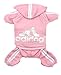 Scheppend Adidog Pet Clothes for Dog Cat Puppy Hoodies Coat Winter Sweatshirt Warm Sweater Dog Outfits, Pink Large