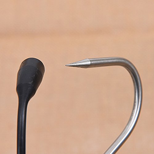 Zehui Portable Stainless Sea Fishing Telescopic Retractable Fish Gaff Tackle Spear Hook Fishing Gripper Tool Silver 90Cm