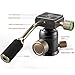 Sinnofoto M1H CNC Camera Tripod Ball Head Max Loading 17.6lbs Ballhead Tripod Heads Mini Ball Heads with 1/4 Inch Fast Shoe Plate for For Mirrorless Cameras, IPhones,IPad,Telescope