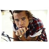 most hot popular music band stars one direction Harry Styles personalized cool Custom Cotton & Polyester Soft Rectangle Zippered Pillow Case Cover 20X30 inch TWO side cc-79