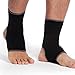 NEOTech Care Ankle Support Sleeve (1 Unit) - Open Heel, Light, Elastic & Breathable Knitted Fabric - Medium Compression - For Men, Women, Kids - Right or Left Foot - Black Color (Size M)