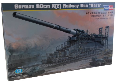 Hobby Boss German 80cm K(E) Railway Gun 'Dora' Vehicle Model Building Kit