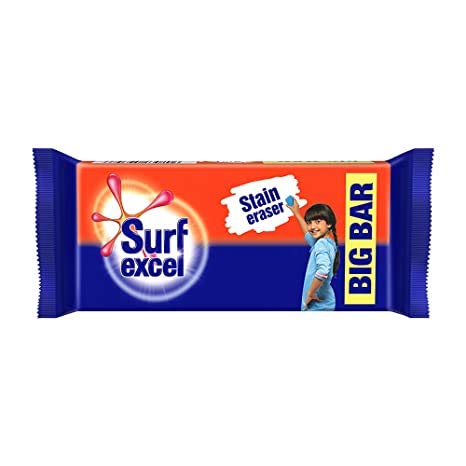 Surf Excel Detergent Bar - 250 g (Pack 
