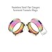 TOPBRIGHT Surgical Stainless Steel Double Flared Tunnels Expander Screw Ear Gauges Tunnels Plugs for Ear