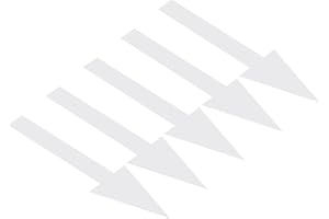 PATIKIL Arrow Sticker 6 Inch, 6 Sheet Directional Sign PVC Adhesive Removable Floors Decal for Floors Wall Marking, White