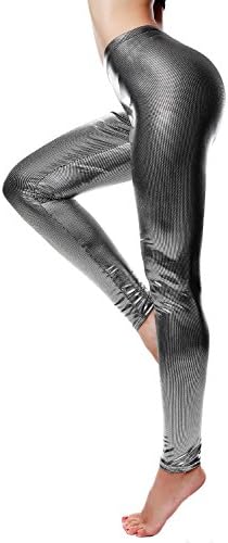 Diamond keep it Liquid Wet Look Shiny Metallic Stretch Leggings
