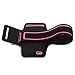 iXCC Racer Series Sport Gym Armband with Scratch-Resistant Dual Arm-Size Slots and Key Pocket for iPhone 6, 6s, 5s, 5, 5c, SE, iPod MP3 Player - Pink
