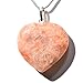 Zenergy Gems CHARGED Natural Himalayan Gemstone Crystal Puffy Heart Pendant Necklace + 20