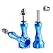 Smatree Aluminum Thumbscrew/Thumb Knob Compatible for Gopro Hero 13/12/11/10/9/8/7/6/ 5/ 4/3/3+/2/1, DJI OSMO Action Cameras (3PCS, 1 Long + 2 Short) -Blue