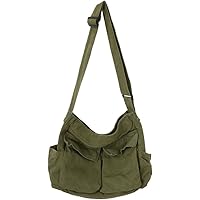 Amazon.com: Lauthen.S Grunge Bag Canvas Hobo Crossbody Shoulder