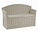 Premium Storage Bench Furniture Seat for Patio Deck or Garden Seating Outdoor in Suncast Small Design