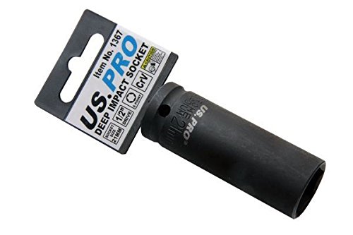 US PRO Single 1/2" DR 21MM 6PT Deep Impact Socket 1367