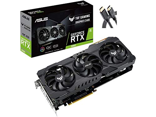 2021-Newst-ASUS-TUF-Gaming-GeForce-RTX-3060-OC-Edition-Graphics-CardPCIe-40-12GB-GDDR6-HDMI-21-DisplayPort-14a-Dual-Ball-Fan-Bearings-Military-Grade-Certification-GPU-Tweak-IIAllyFlex-HDMI